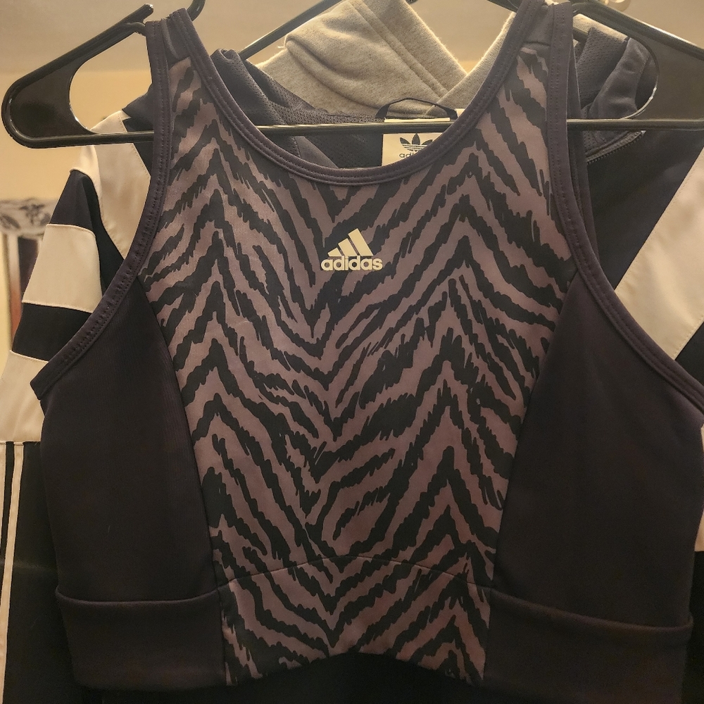 Medium adidas aeroready zebra print top